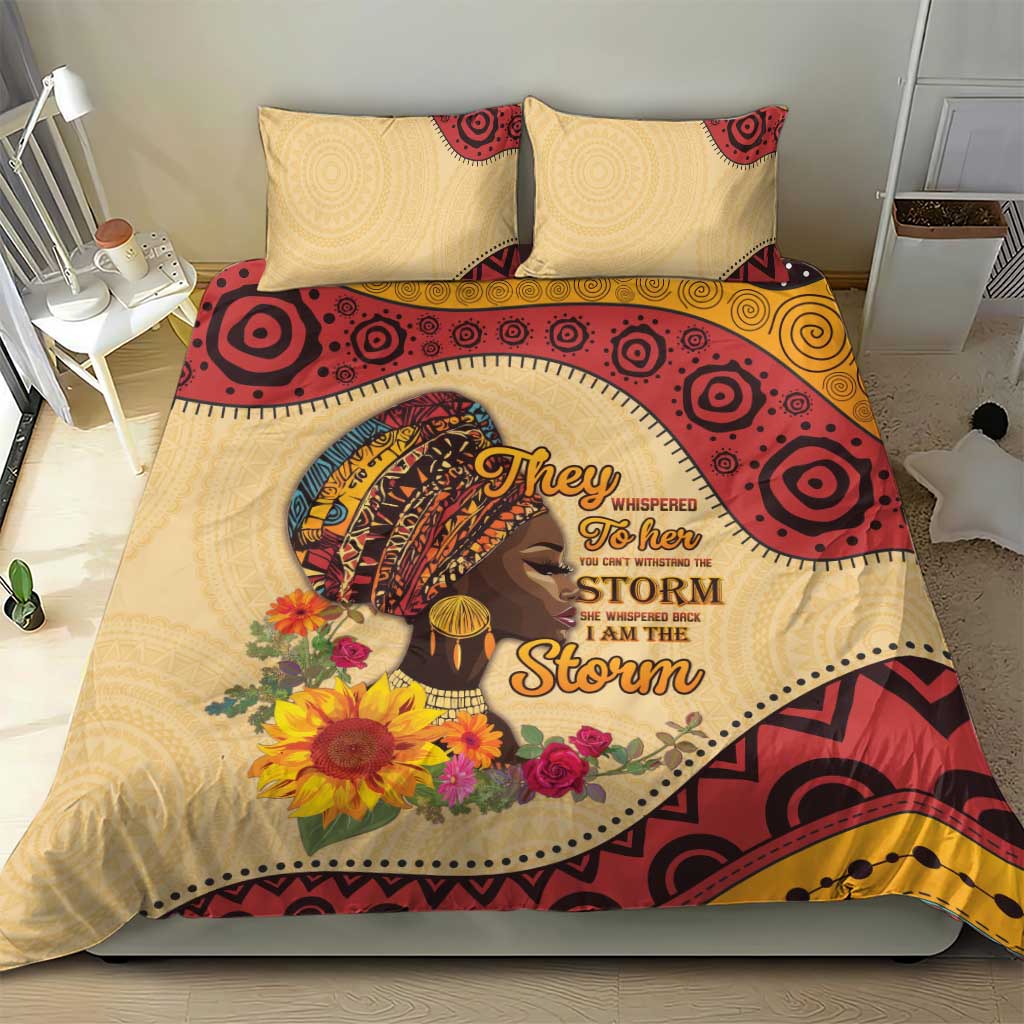 African Woman Bedding Set I Am The Storm - African Pride