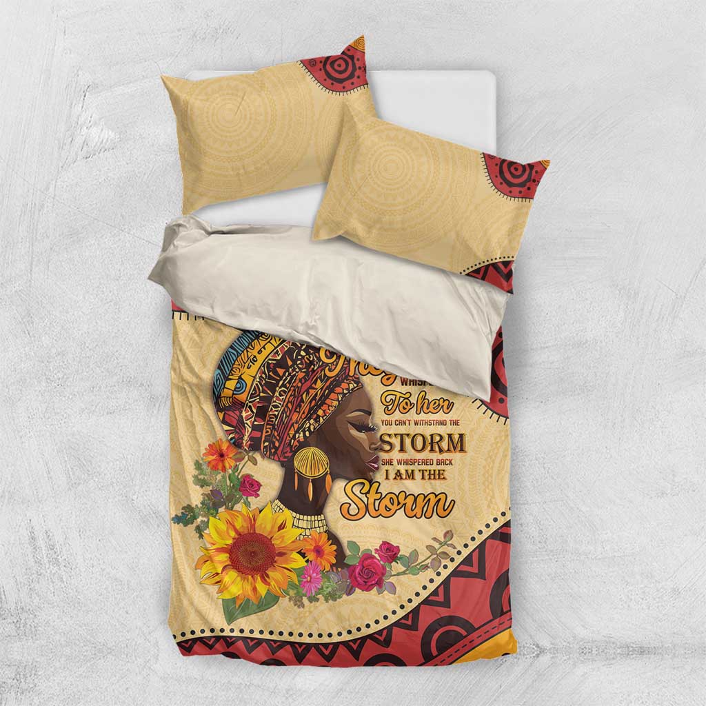 African Woman Bedding Set I Am The Storm - African Pride