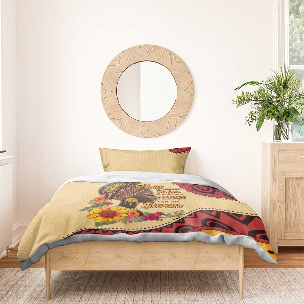 African Woman Bedding Set I Am The Storm - African Pride