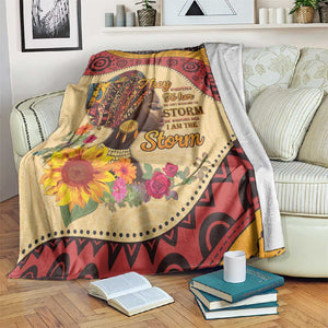 African Woman Blanket I Am The Storm - African Pride