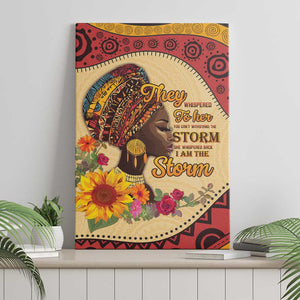 African Woman Canvas Wall Art I Am The Storm - African Pride
