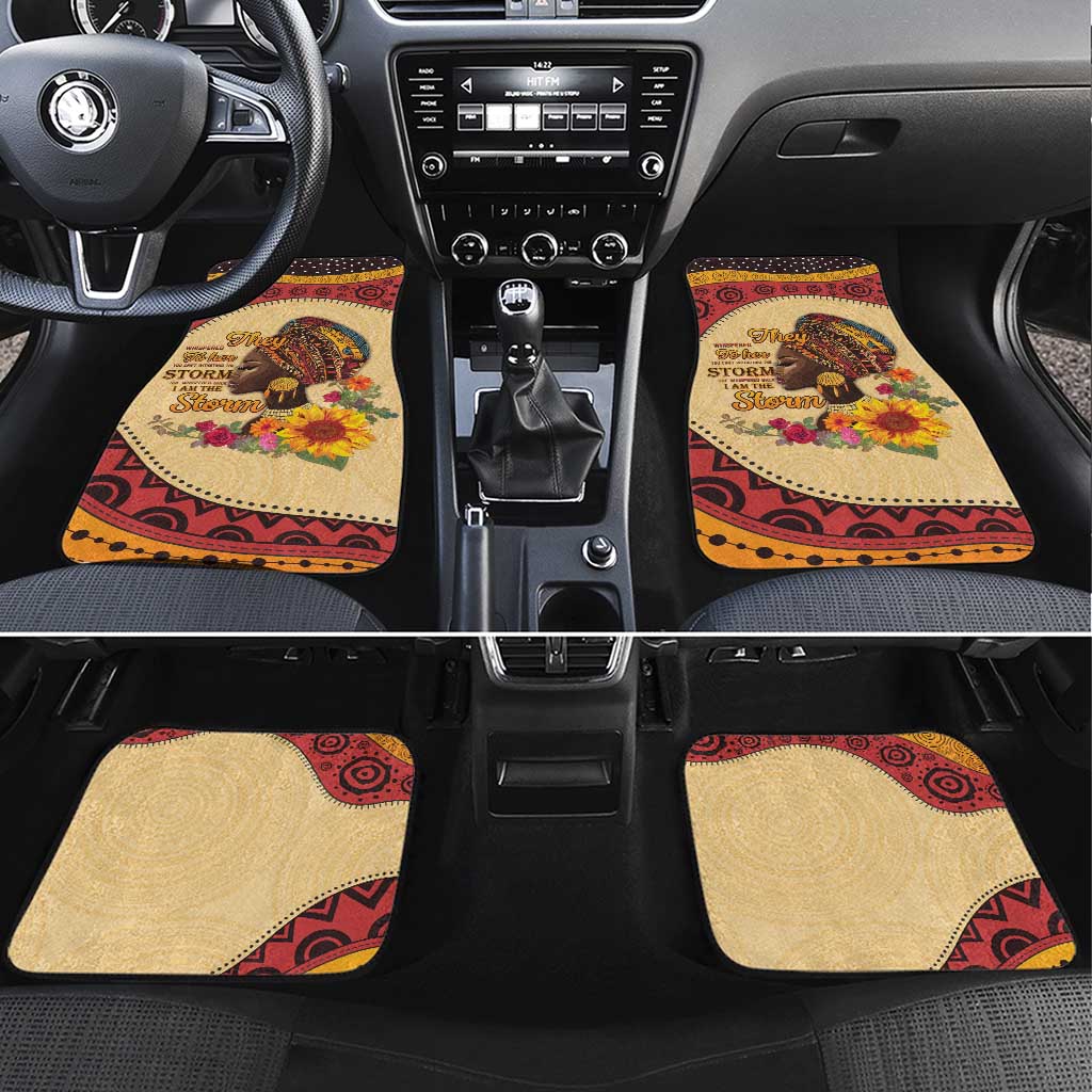 African Woman Car Mats I Am The Storm - African Pride