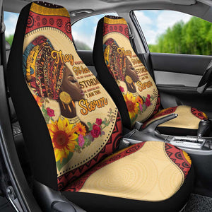 African Woman Car Seat Cover I Am The Storm - African Pride