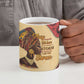Black History Month Ceramic Mug African Woman Afro I Am The Storm