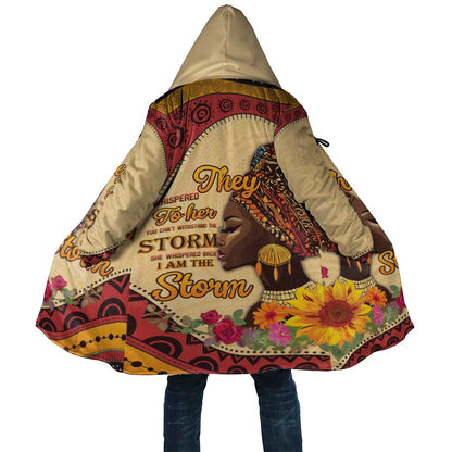 Black History Month Cloak African Woman Afro I Am The Storm