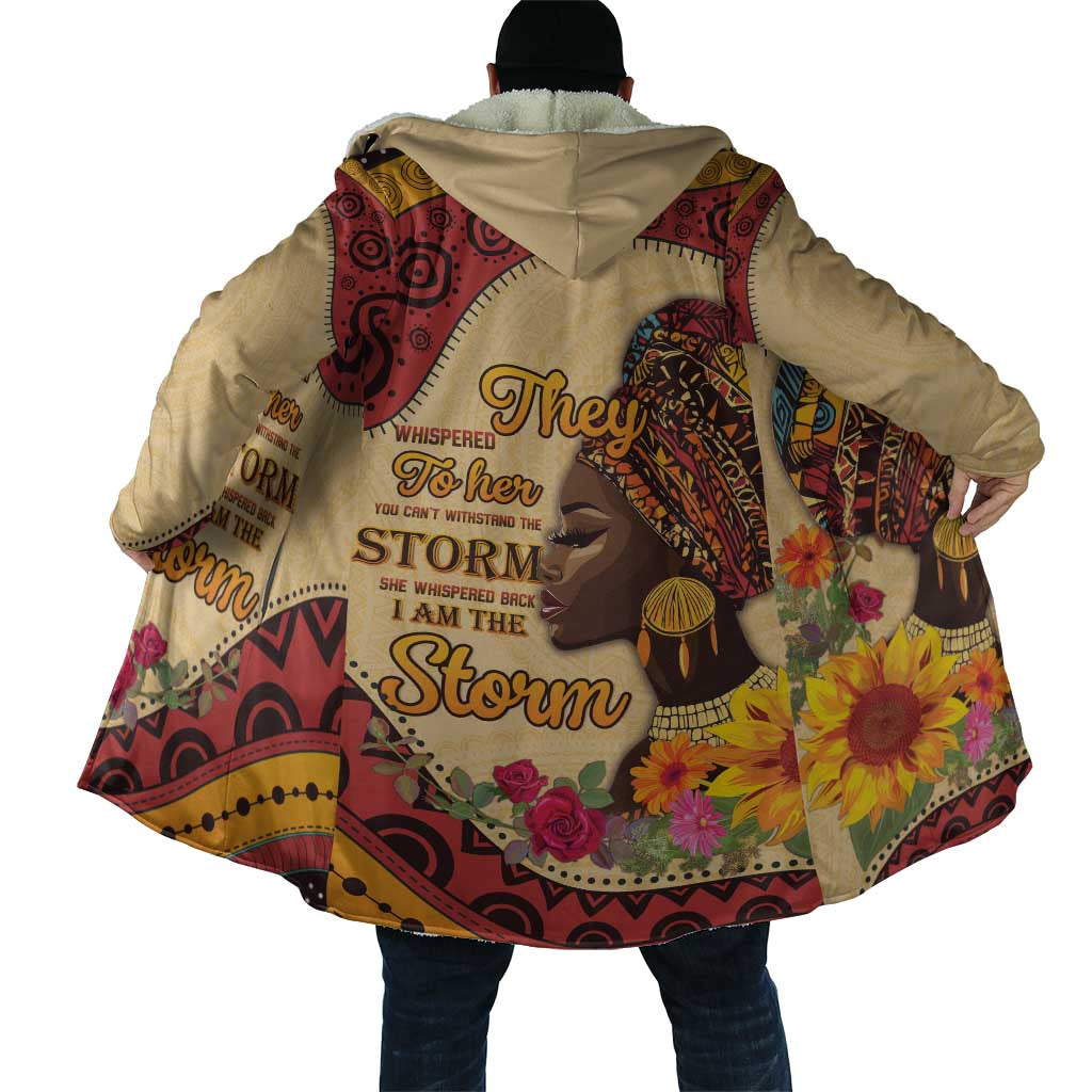 Black History Month Cloak African Woman Afro I Am The Storm