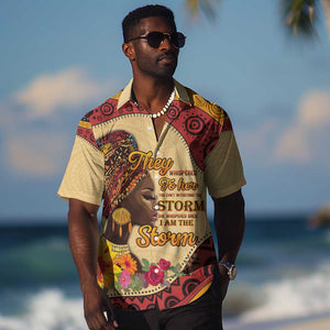 African Woman Hawaiian Shirt I Am The Storm - African Pride