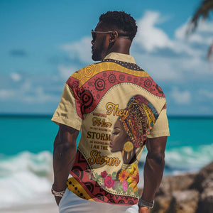 African Woman Hawaiian Shirt I Am The Storm - African Pride