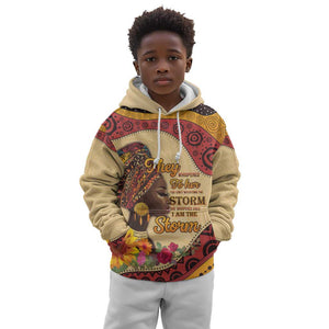 African Woman Kid Hoodie I Am The Storm - African Pride
