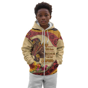 African Woman Kid Hoodie I Am The Storm - African Pride