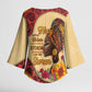 Black History Month Kimono Sleeve Blouse African Woman Afro I Am The Storm