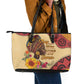 African Woman Leather Tote Bag I Am The Storm - African Pride