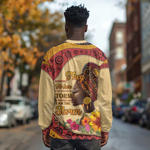 African Woman Long Sleeve Shirt I Am The Storm - African Pride