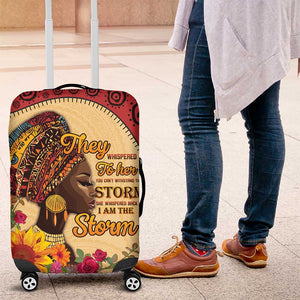 African Woman Luggage Cover I Am The Storm - African Pride