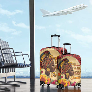 African Woman Luggage Cover I Am The Storm - African Pride