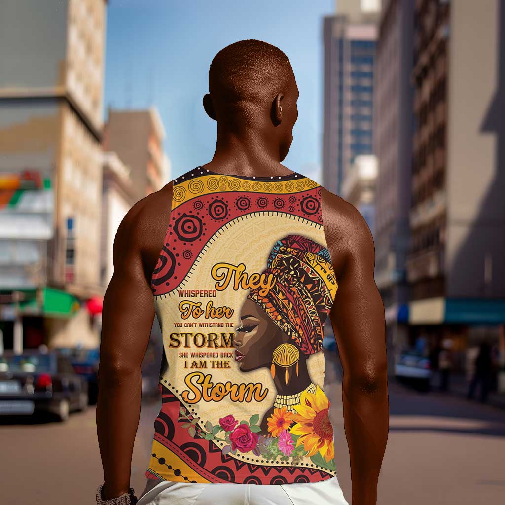 African Woman Men Tank Top I Am The Storm - African Pride