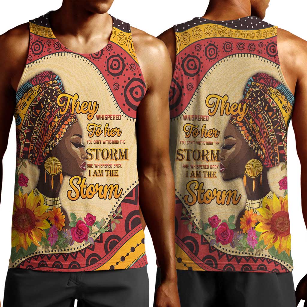 African Woman Men Tank Top I Am The Storm - African Pride