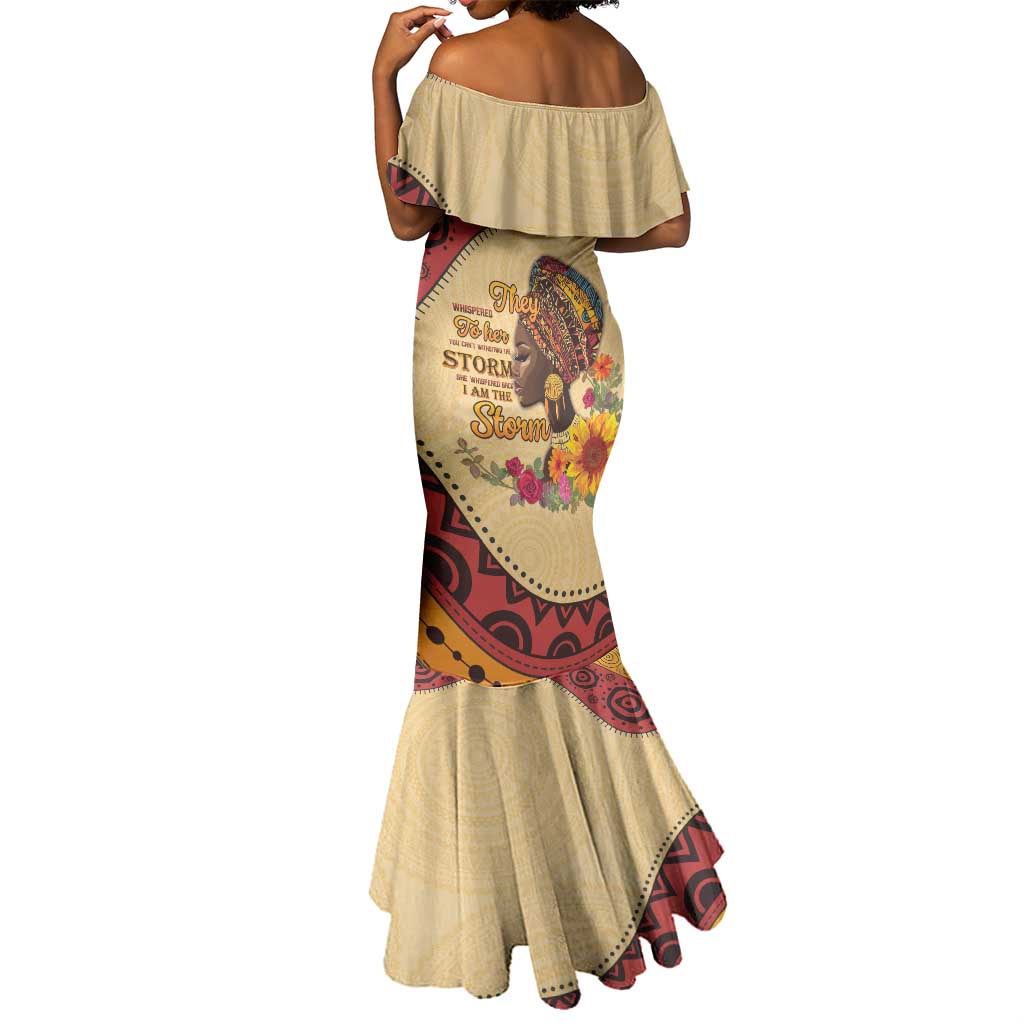 African Woman Mermaid Dress I Am The Storm - African Pride