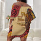 African Woman Off Shoulder Short Dress I Am The Storm - African Pride