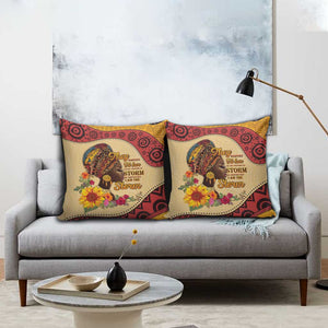 Black History Month Pillow Cover African Woman Afro I Am The Storm