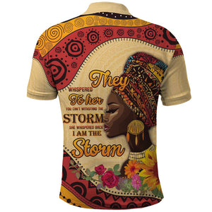 African Woman Polo Shirt I Am The Storm - African Pride