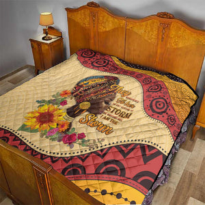 African Woman Quilt I Am The Storm - African Pride