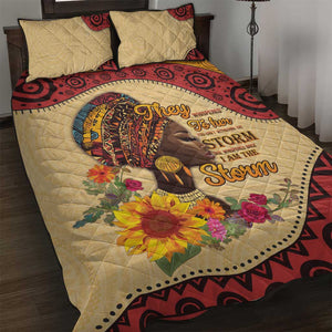 African Woman Quilt Bed Set I Am The Storm - African Pride