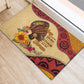African Woman Rubber Doormat I Am The Storm - African Pride