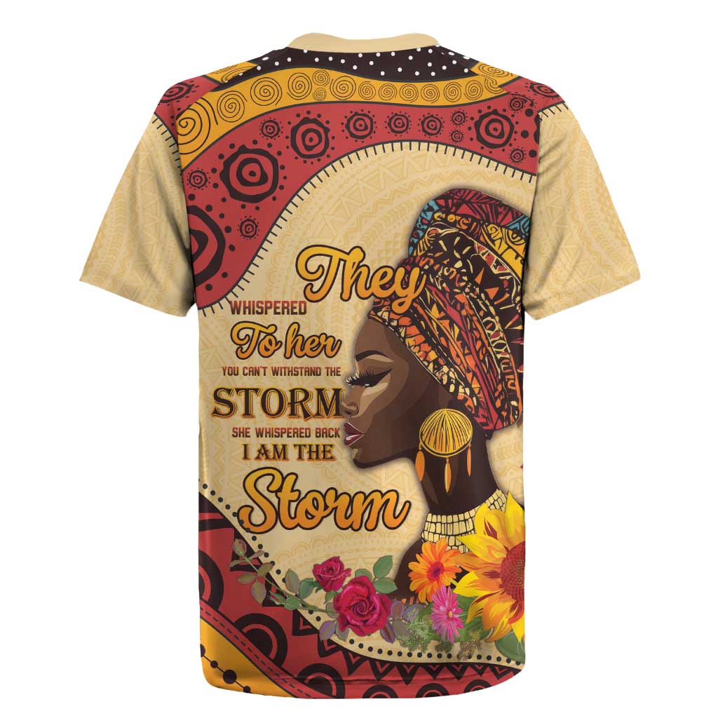 African Woman Rugby Jersey I Am The Storm - African Pride