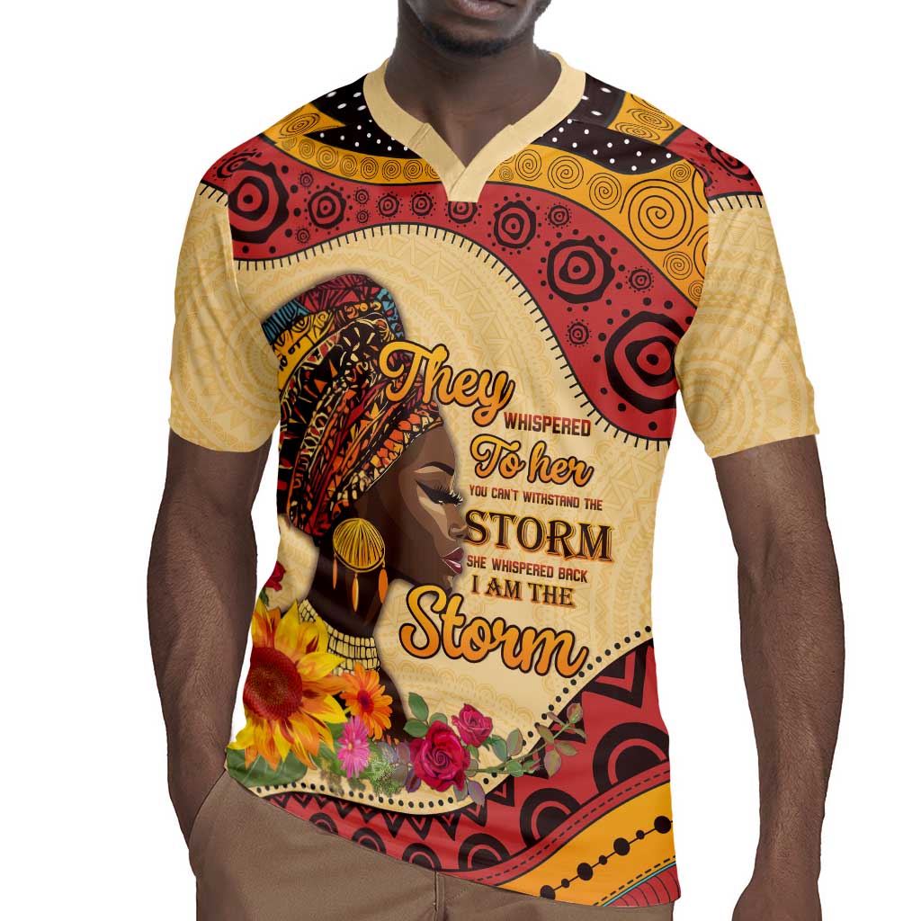 African Woman Rugby Jersey I Am The Storm - African Pride