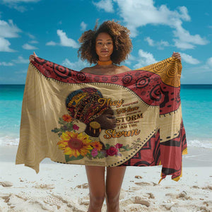 African Woman Sarong I Am The Storm - African Pride