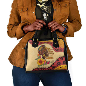 African Woman Shoulder Handbag I Am The Storm - African Pride