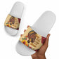 Black History Month Slide Sandals African Woman Afro I Am The Storm