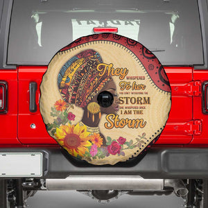 African Woman Spare Tire Cover I Am The Storm - African Pride