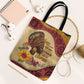Black History Month Tote Bag African Woman Afro I Am The Storm