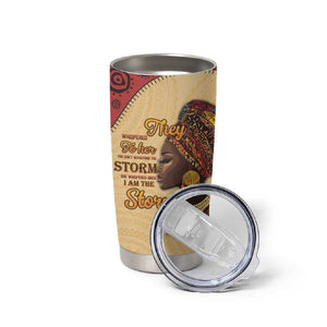 African Woman Tumbler Cup I Am The Storm - African Pride
