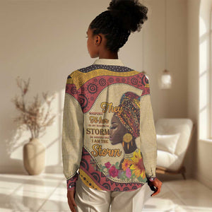 African Woman Women Casual Shirt I Am The Storm - African Pride