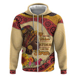 African Woman Zip Hoodie I Am The Storm - African Pride