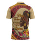 Black History Month Zipper Polo Shirt African Woman Afro I Am The Storm
