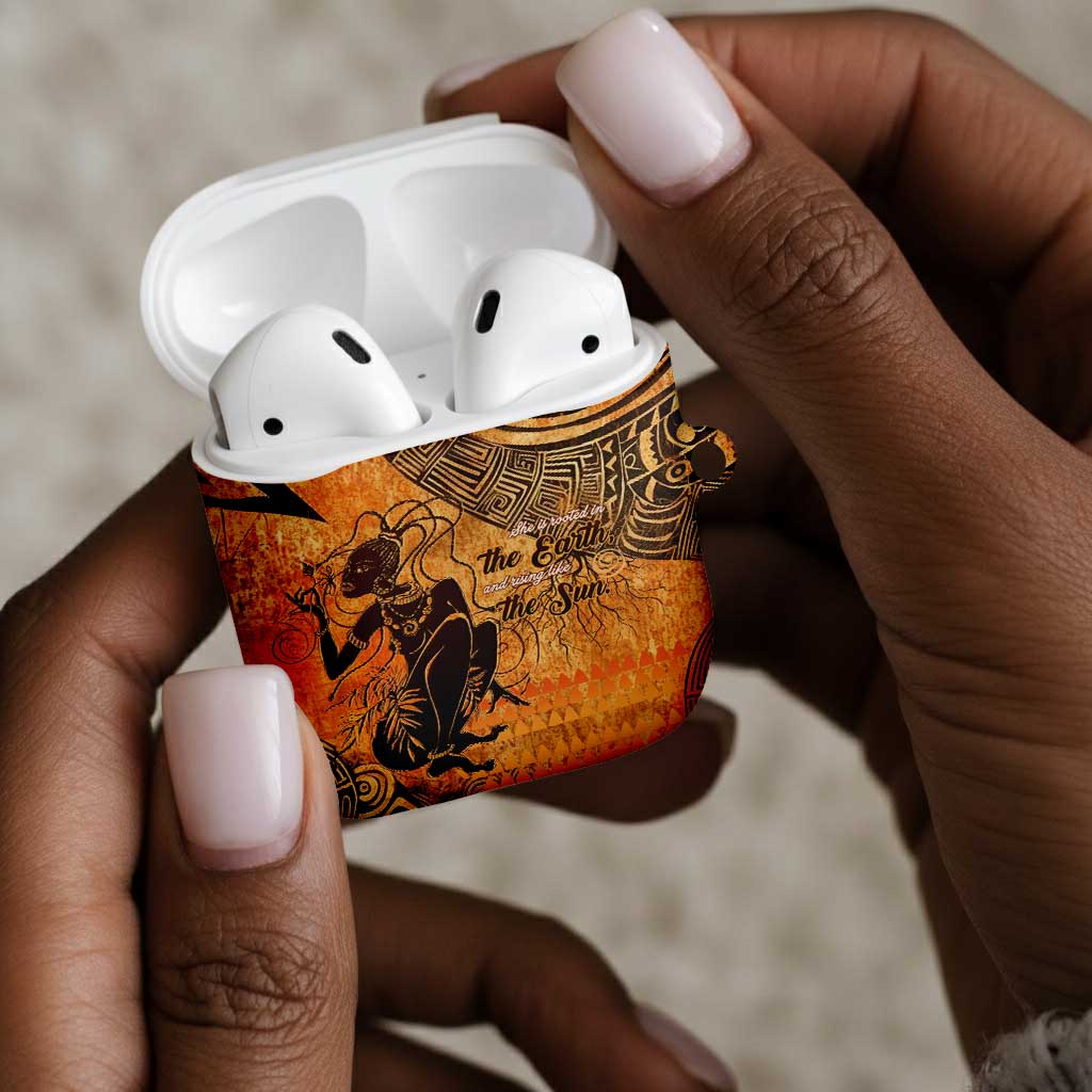 African Women AirPods Case She Is Rooted In The Earth and Rising Like The Sun