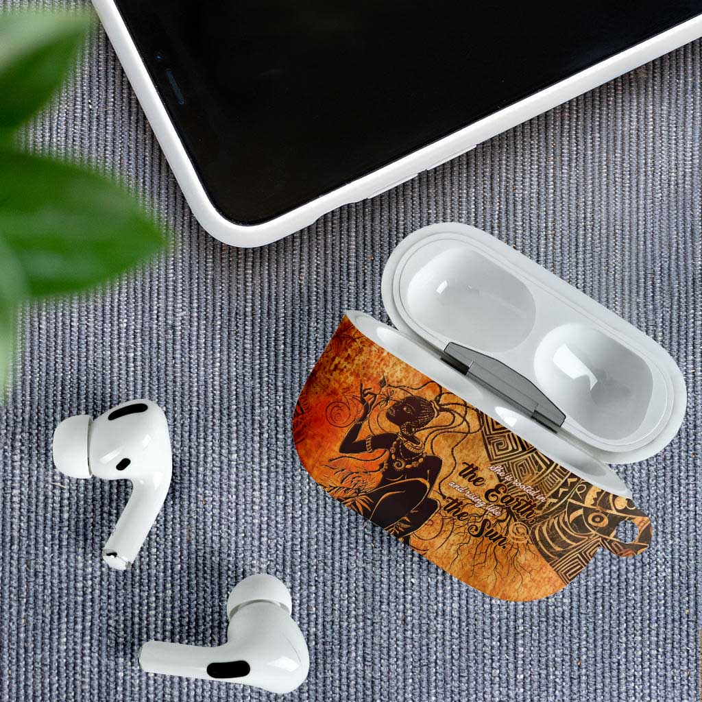 African Women AirPods Case She Is Rooted In The Earth and Rising Like The Sun