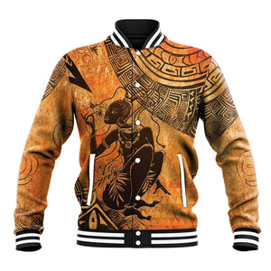African Women Baseball Jacket With Tribal Pattern - African Pride