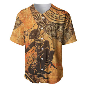 African Women Baseball Jersey With Tribal Pattern - African Pride