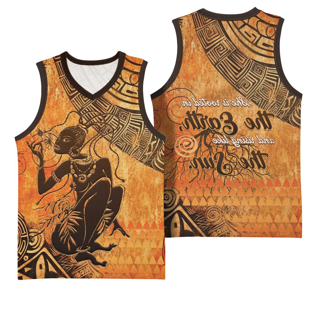 African Women Basketball Jersey With Tribal Pattern - African Pride