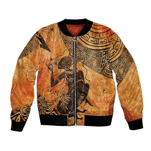African Women Bomber Jacket With Tribal Pattern - African Pride