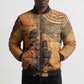 African Women Bomber Puffer Jacket She Is Rooted In The Earth and Rising Like The Sun