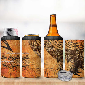 African Women 4 in 1 Can Cooler Tumbler With Tribal Pattern - African Pride