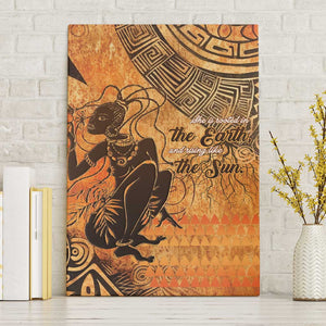 African Women Canvas Wall Art With Tribal Pattern - African Pride