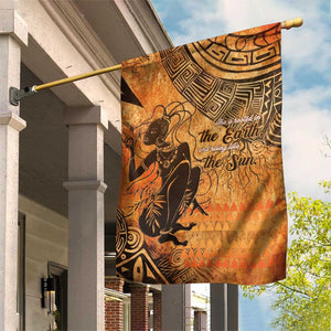 African Women Garden Flag With Tribal Pattern - African Pride