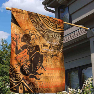 African Women Garden Flag With Tribal Pattern - African Pride